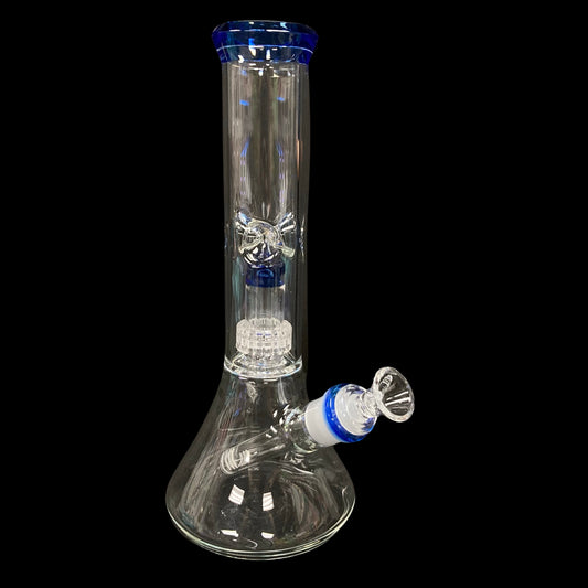 Beaker bong with matrix perc and ice catcher