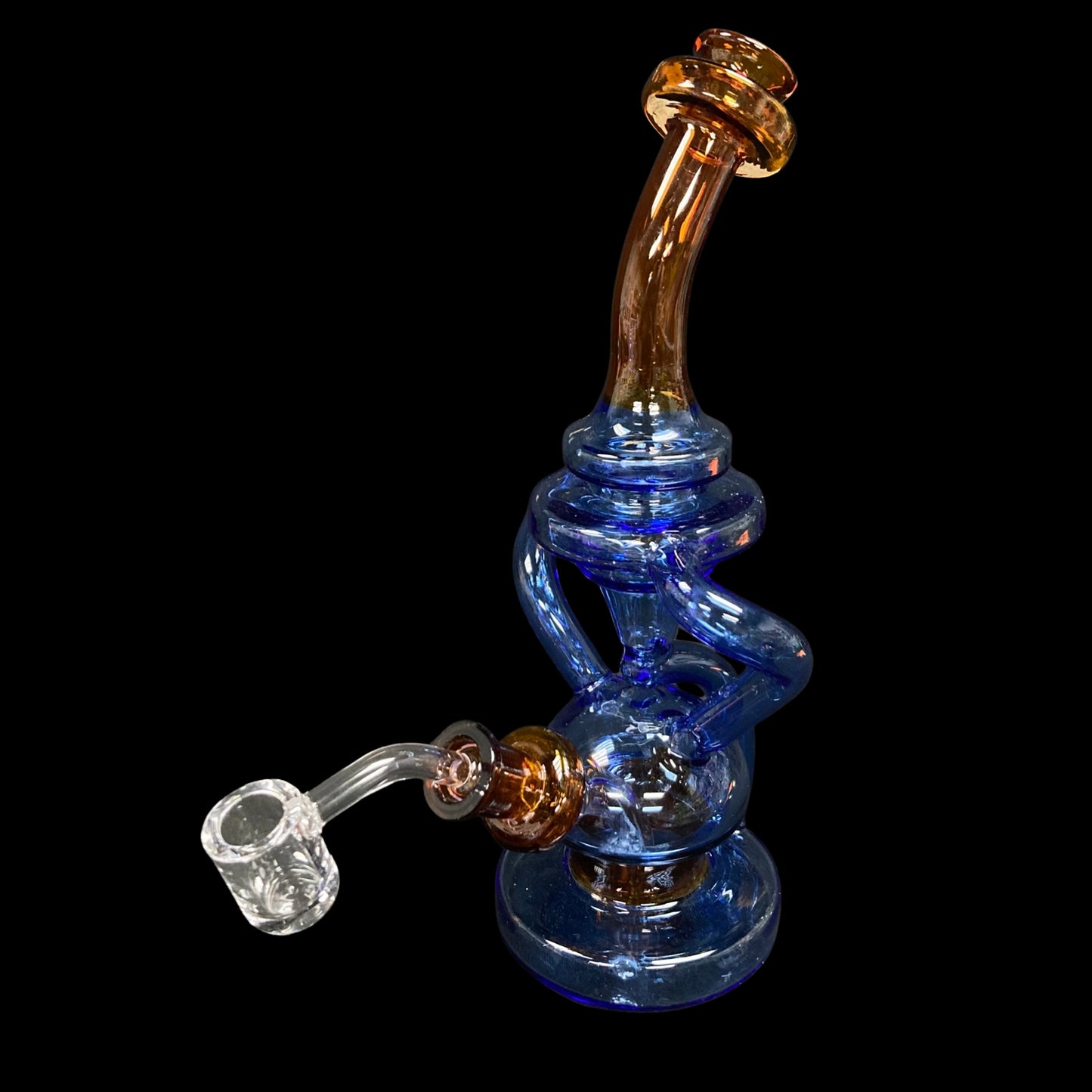Glass water pipe dab recycler