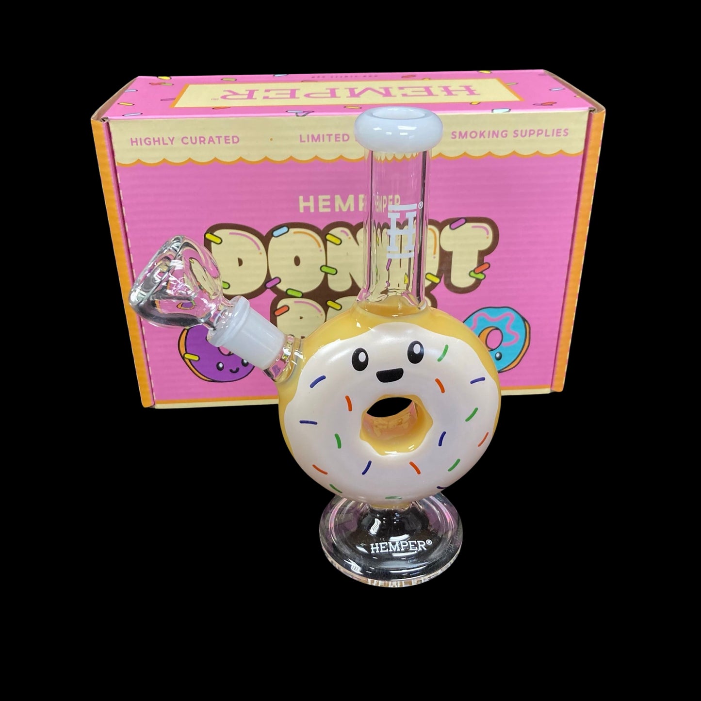 Donut glass water pipe