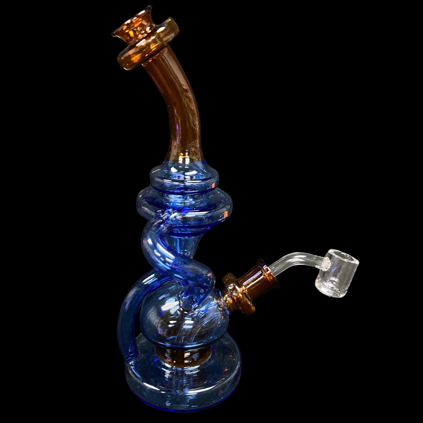 Glass water pipe dab recycler