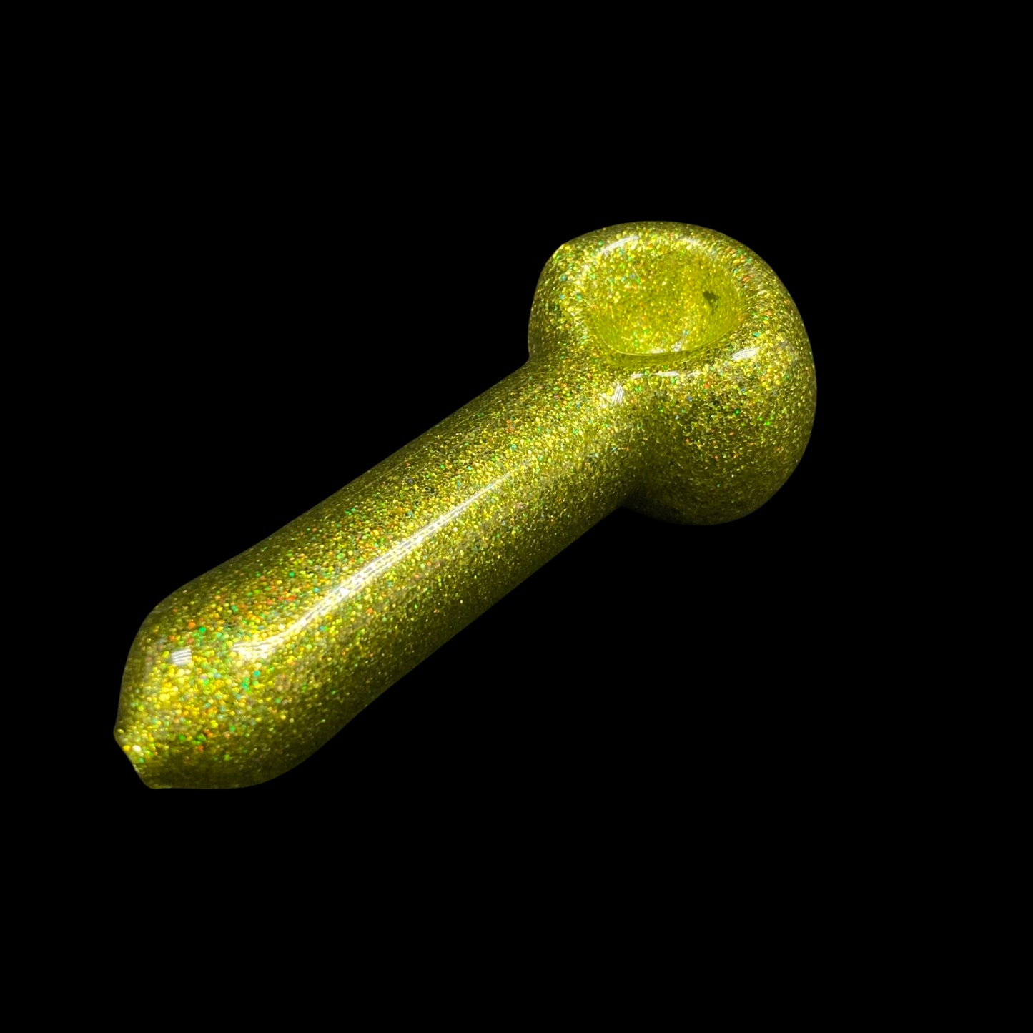 Glass Handpipe shiny 4in