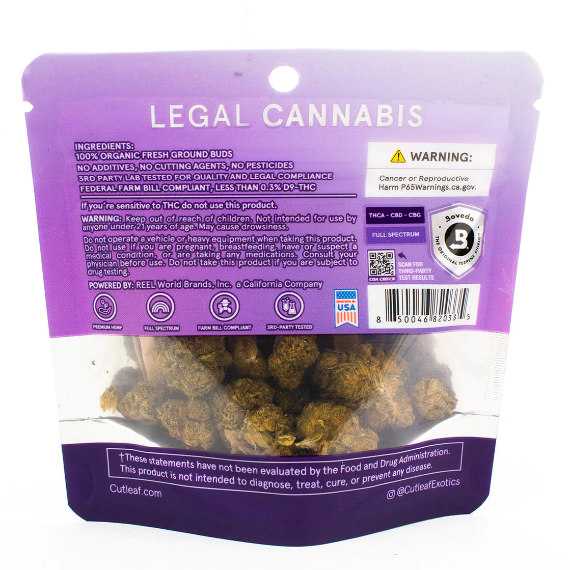 Cutleaf THCA Flower 4.20 Grams Indica