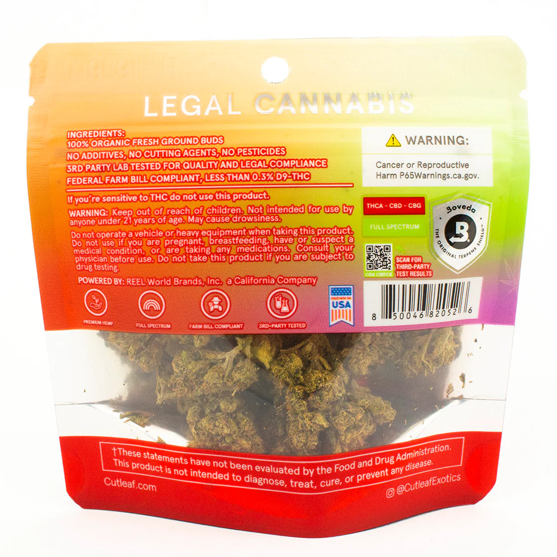 Cutleaf THCA Flower 4.20 Grams Indica
