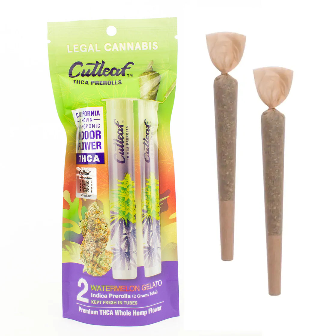 Cutleaf THCA Preroll 2 Grams Indica