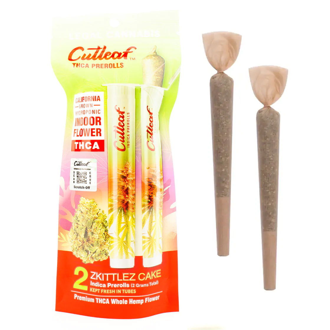Cutleaf THCA Preroll 2 Grams Indica