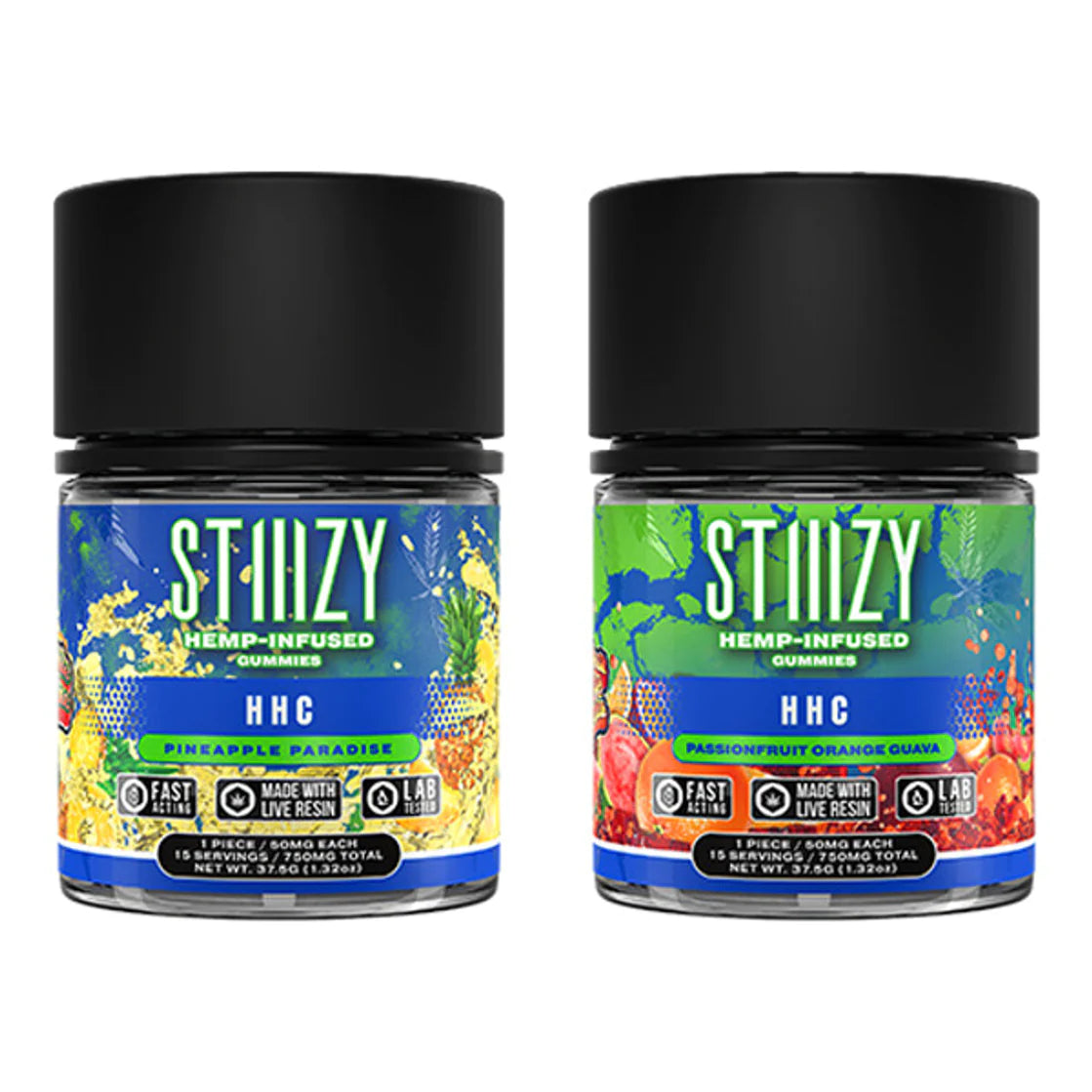Stiiizy HHC Gummies (50mg ea / 750mg Jar)