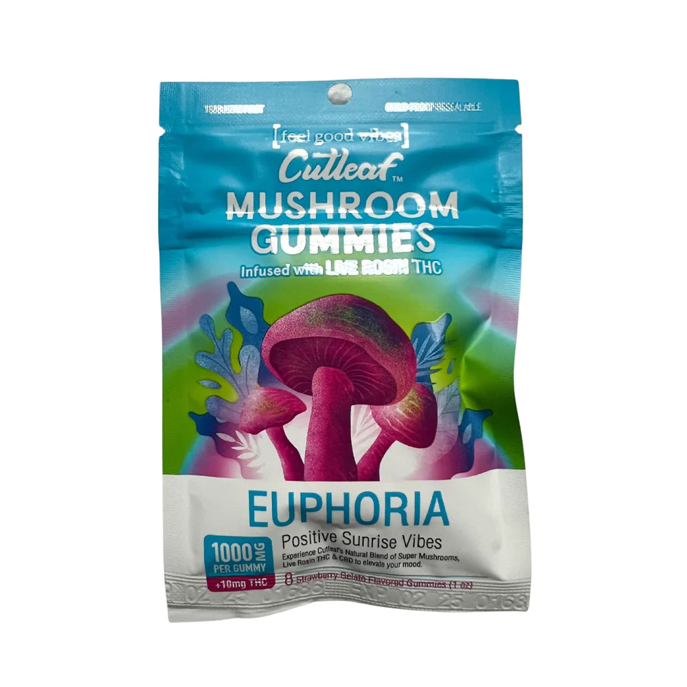Cutleaf Euphoria Mushroom Gummies 1000mg (8 pack)