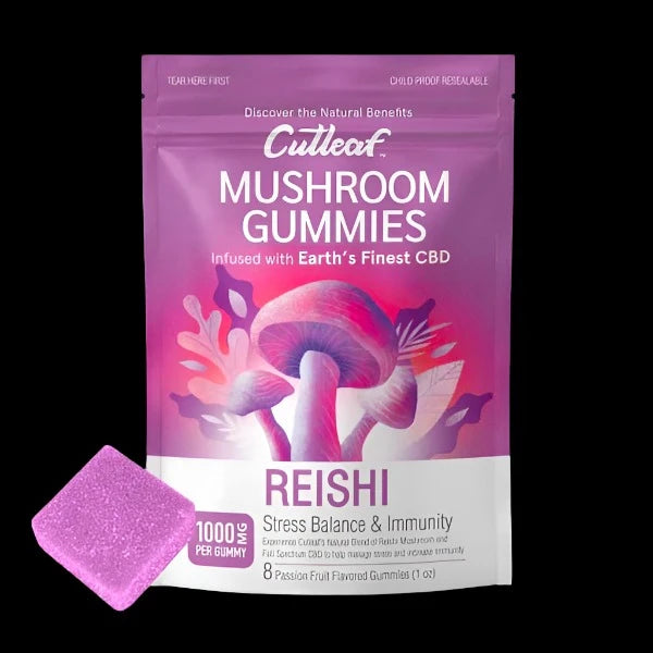 Cutleaf Mushroom Gummies 1000mg (8 pack)
