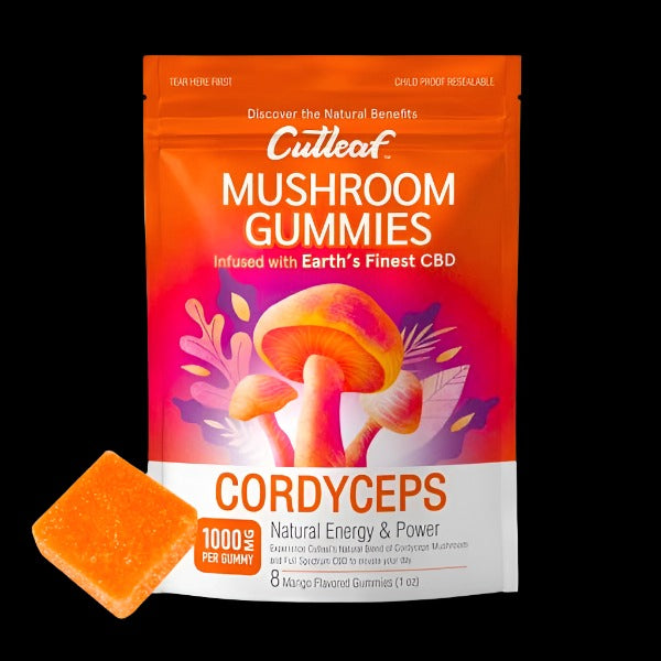 Cutleaf Mushroom Gummies 1000mg (8 pack)