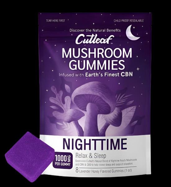 Cutleaf Mushroom Gummies 1000mg (8 pack)
