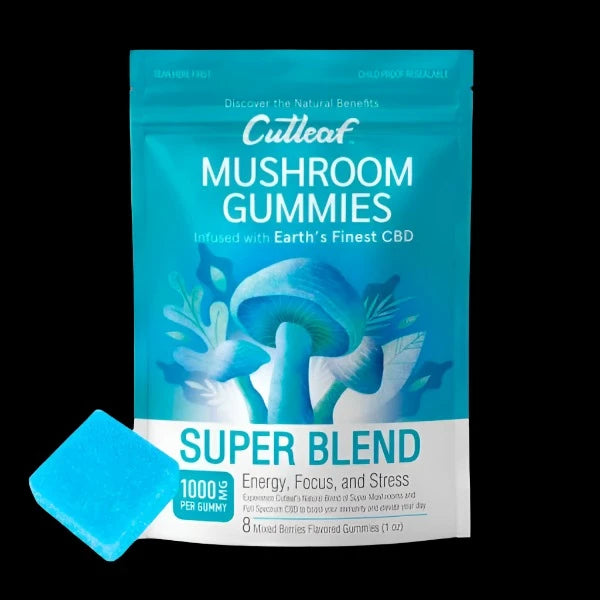 Cutleaf Mushroom Gummies 1000mg (8 pack)
