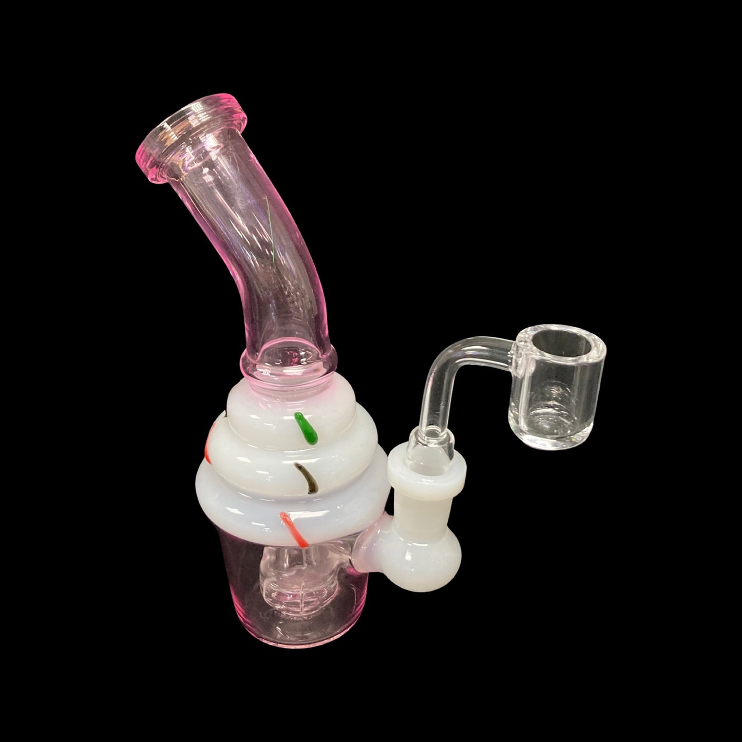 Glass dab rig ice cream cone