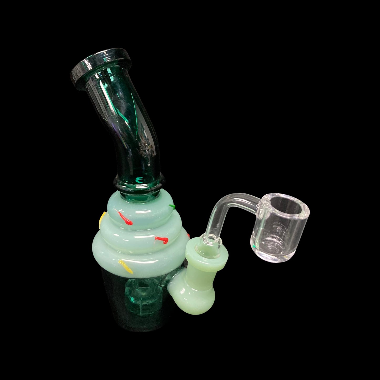 Glass dab rig ice cream cone