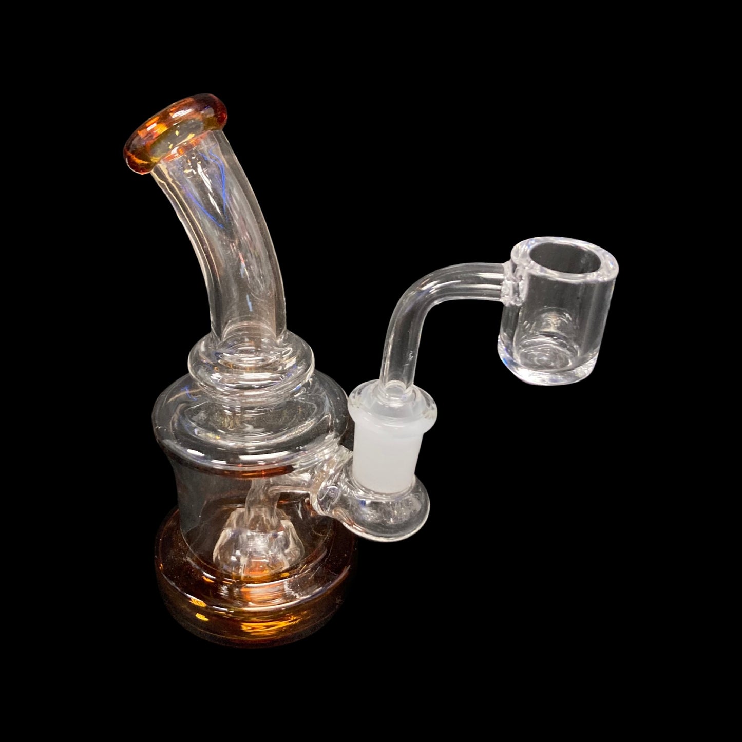 Mini glass dab rib