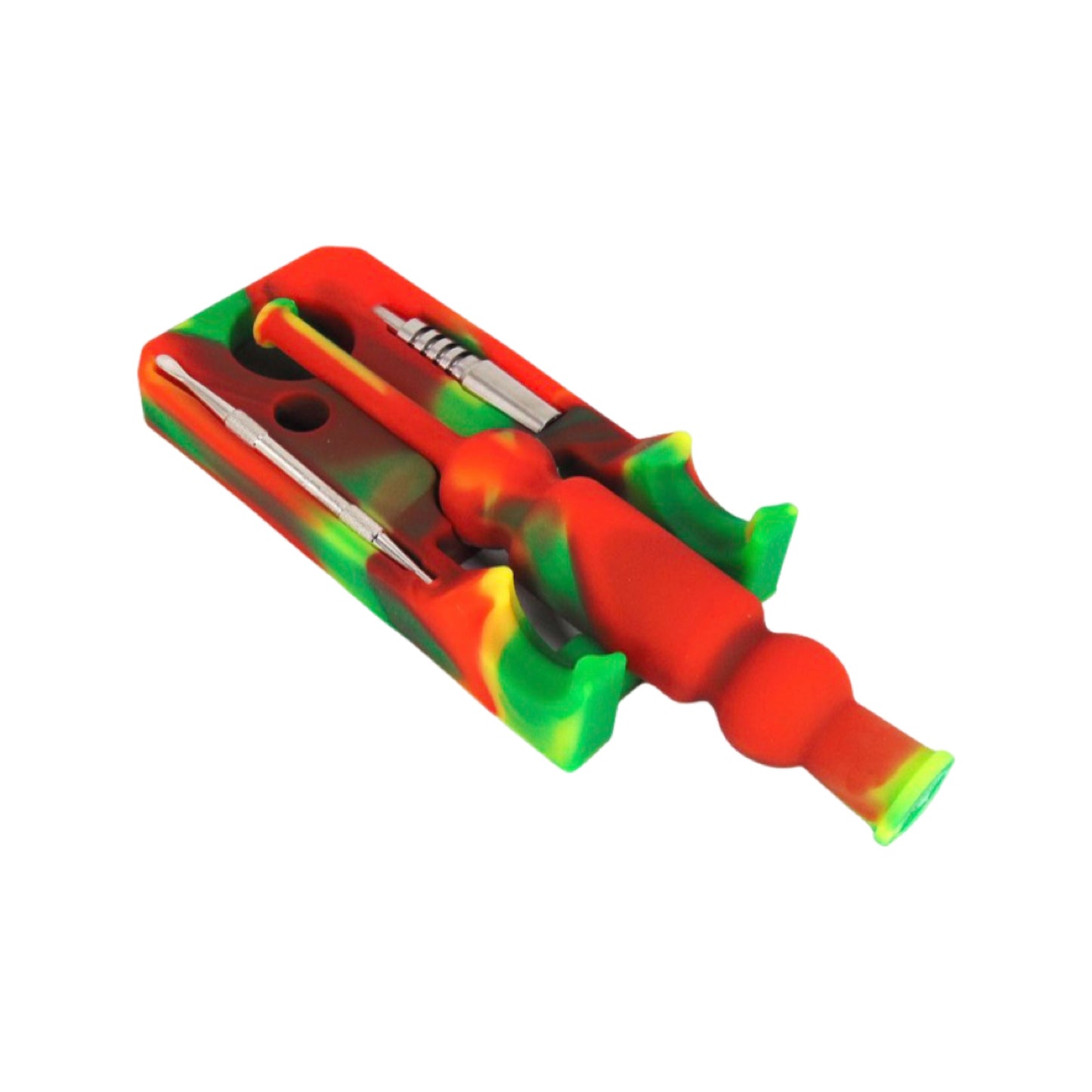 Silicone nectar collector with titanium tip