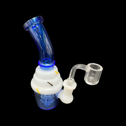 Glass dab rig ice cream cone