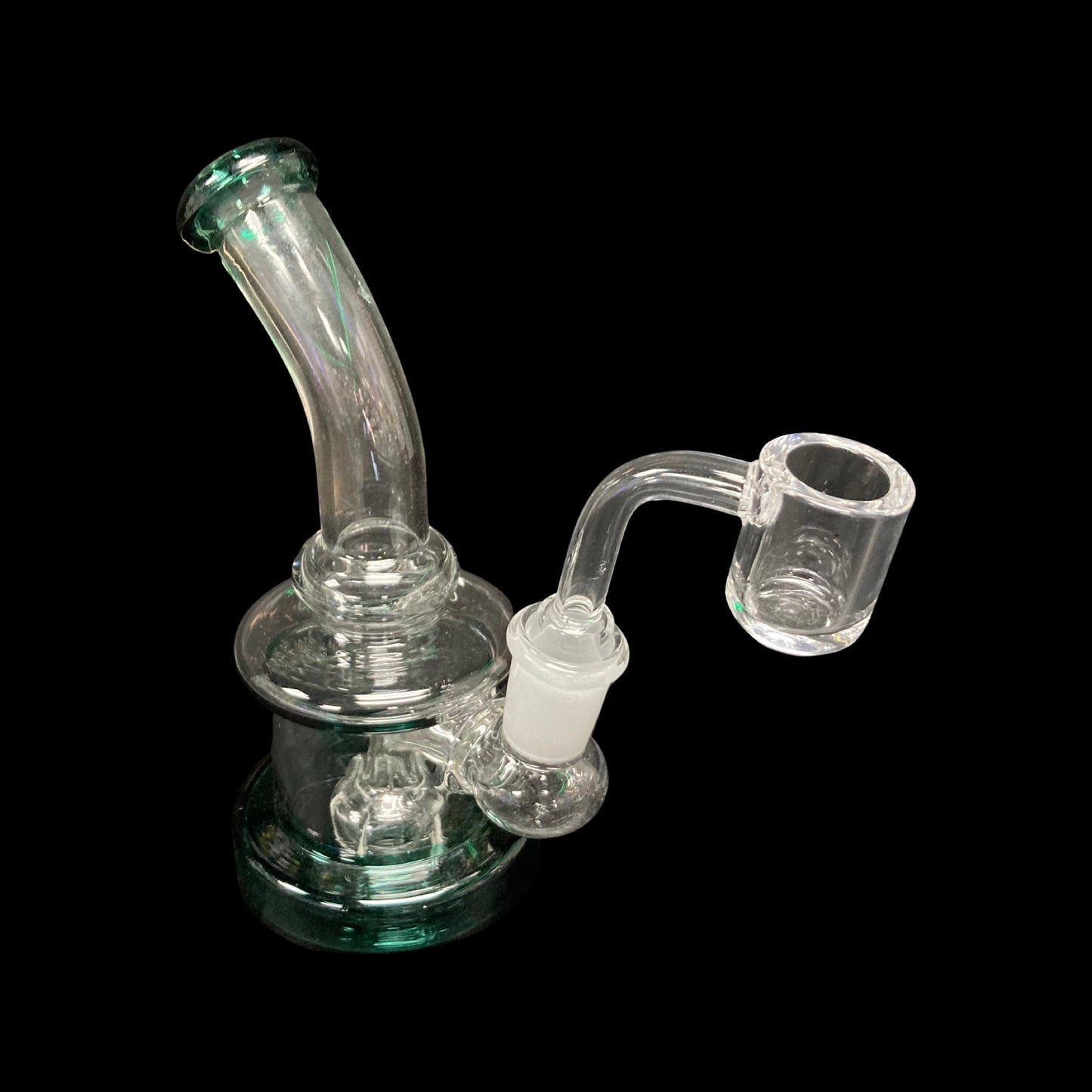 Mini glass dab rib