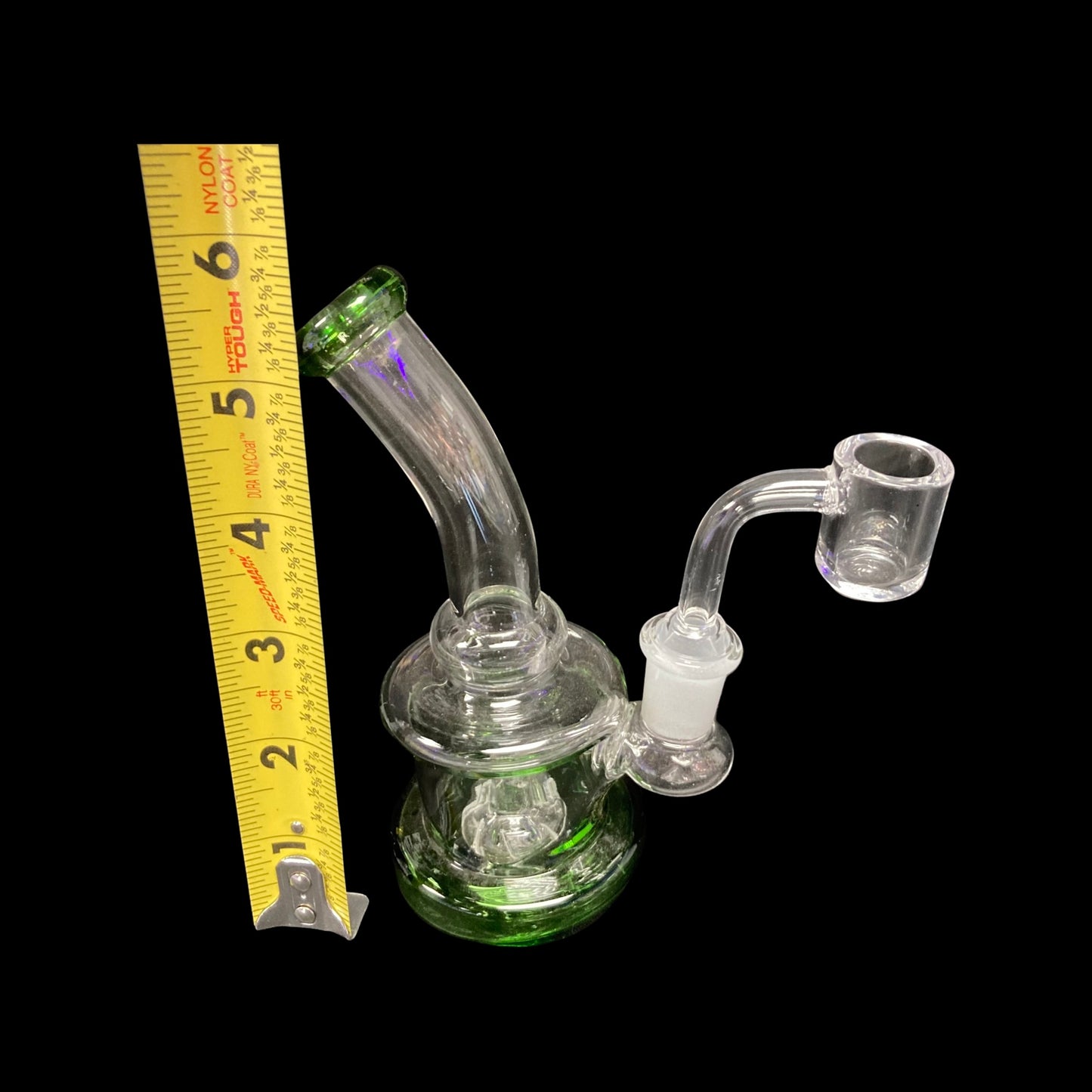 Mini glass dab rib