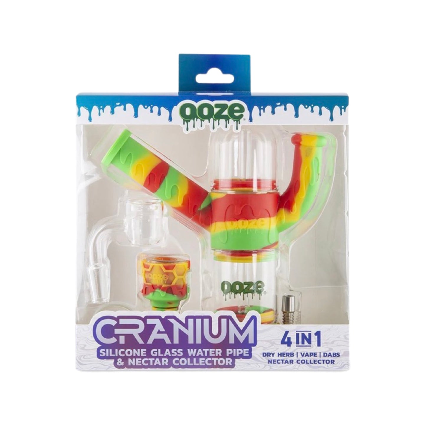Silicone Water Pipe & Nectar Collector- Ooze Cranium