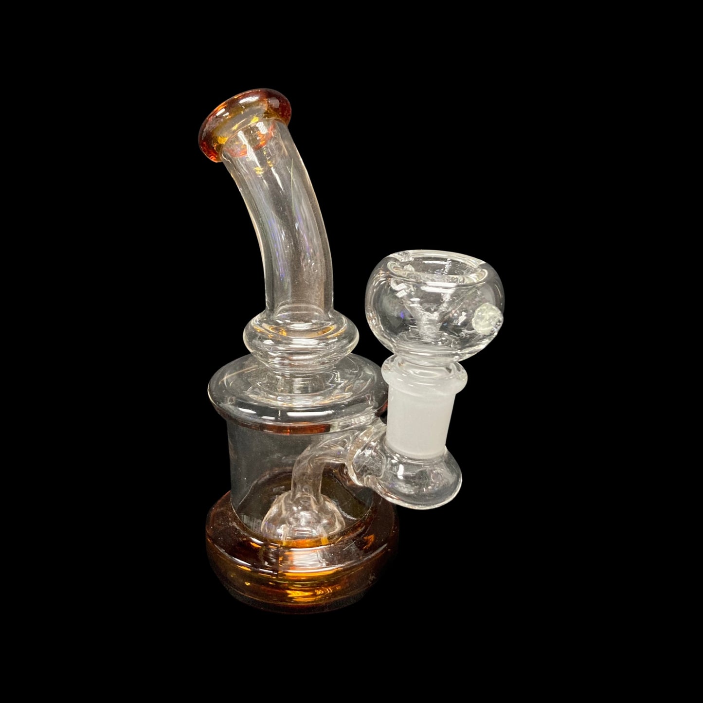 Mini glass dab rib
