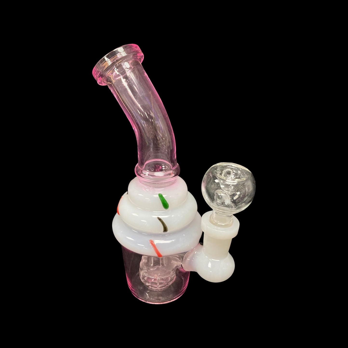 Glass dab rig ice cream cone