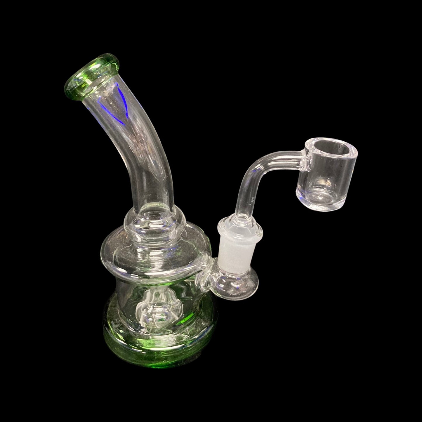 Mini glass dab rib