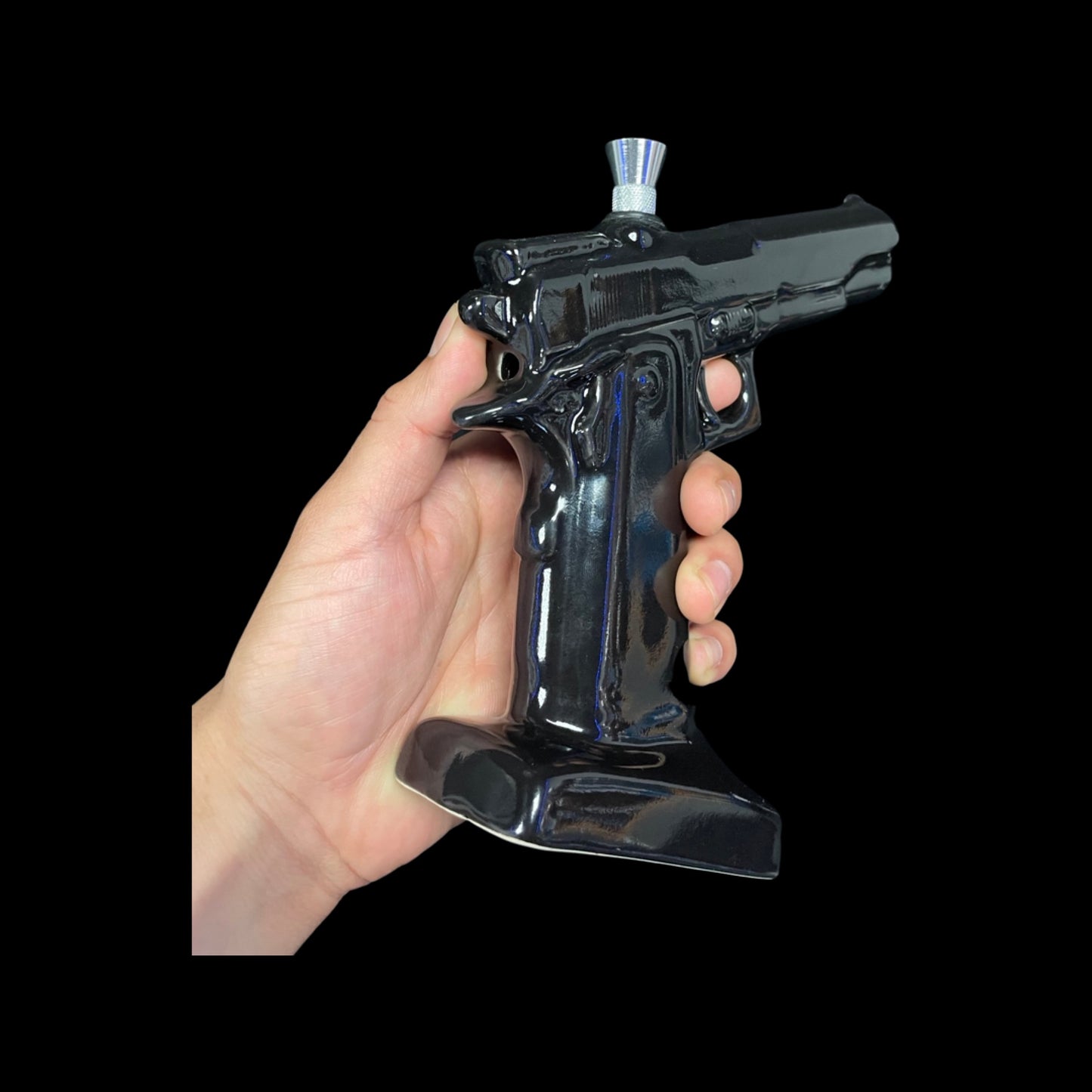 Ceramic hand pipe Gun design