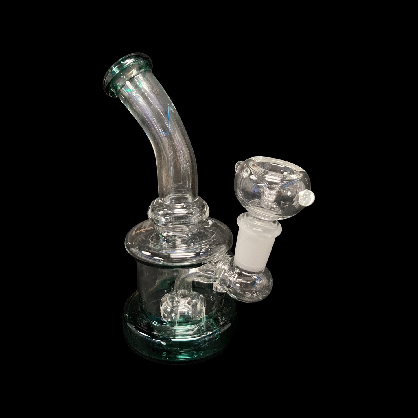 Mini glass dab rib