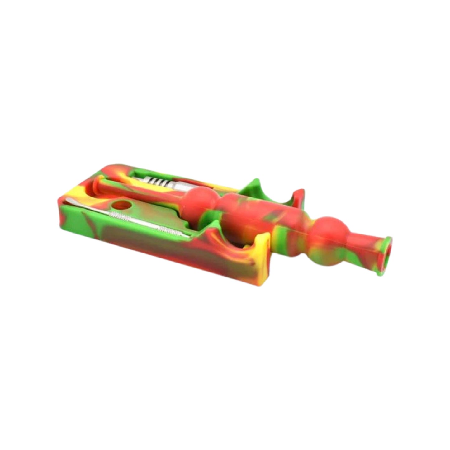 Silicone nectar collector with titanium tip