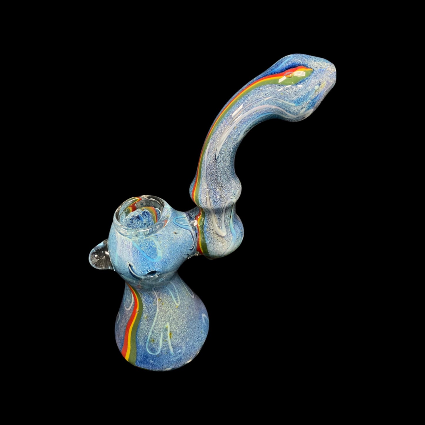 Blue Bubblers with Rasta Stripe