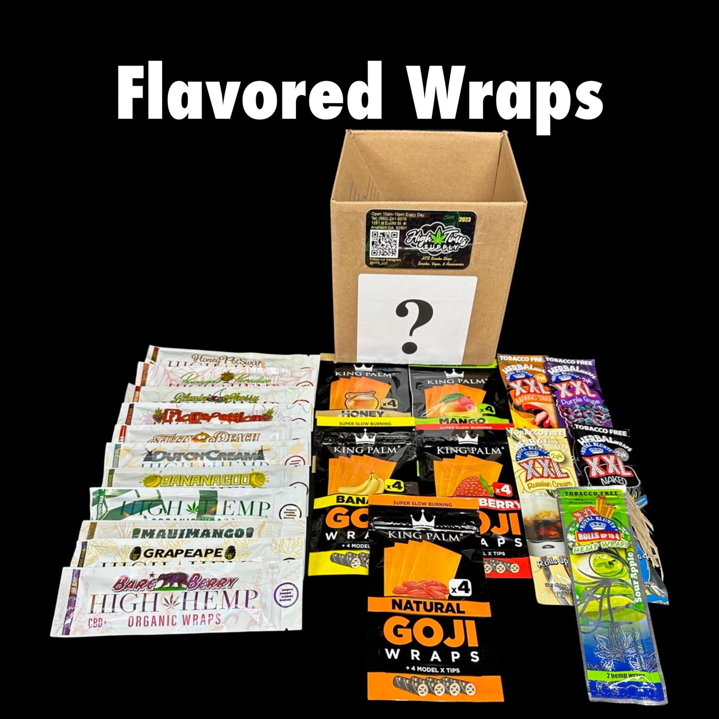 Rolling Papers, Wraps and Cones. Mystery Box.