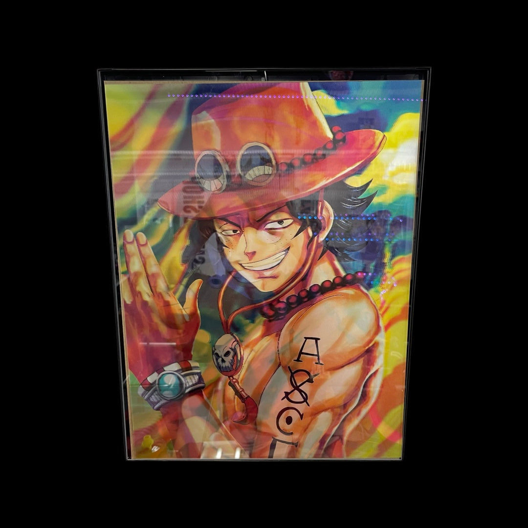 One piece holographic poster