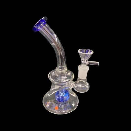 Small Glass Dab Rig (Blue)