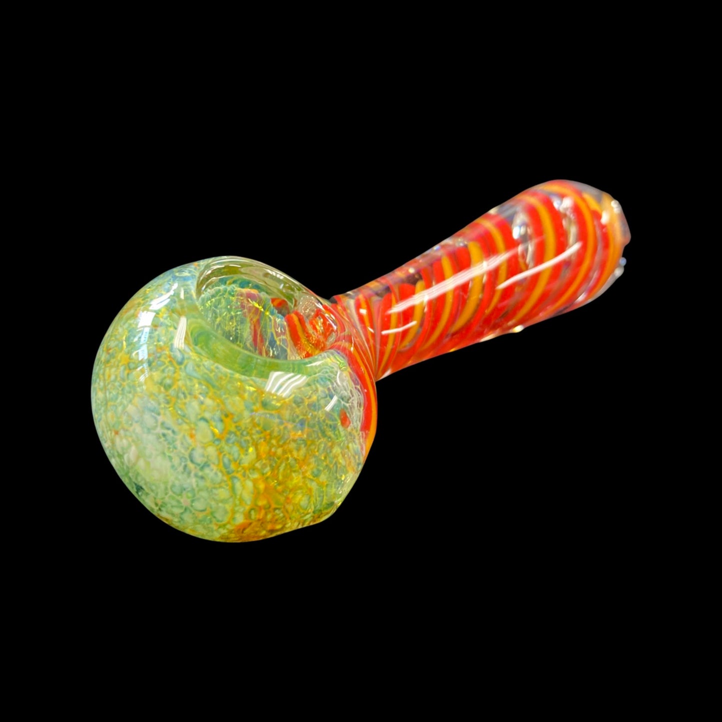 5” Green Swirl Hand Pipe