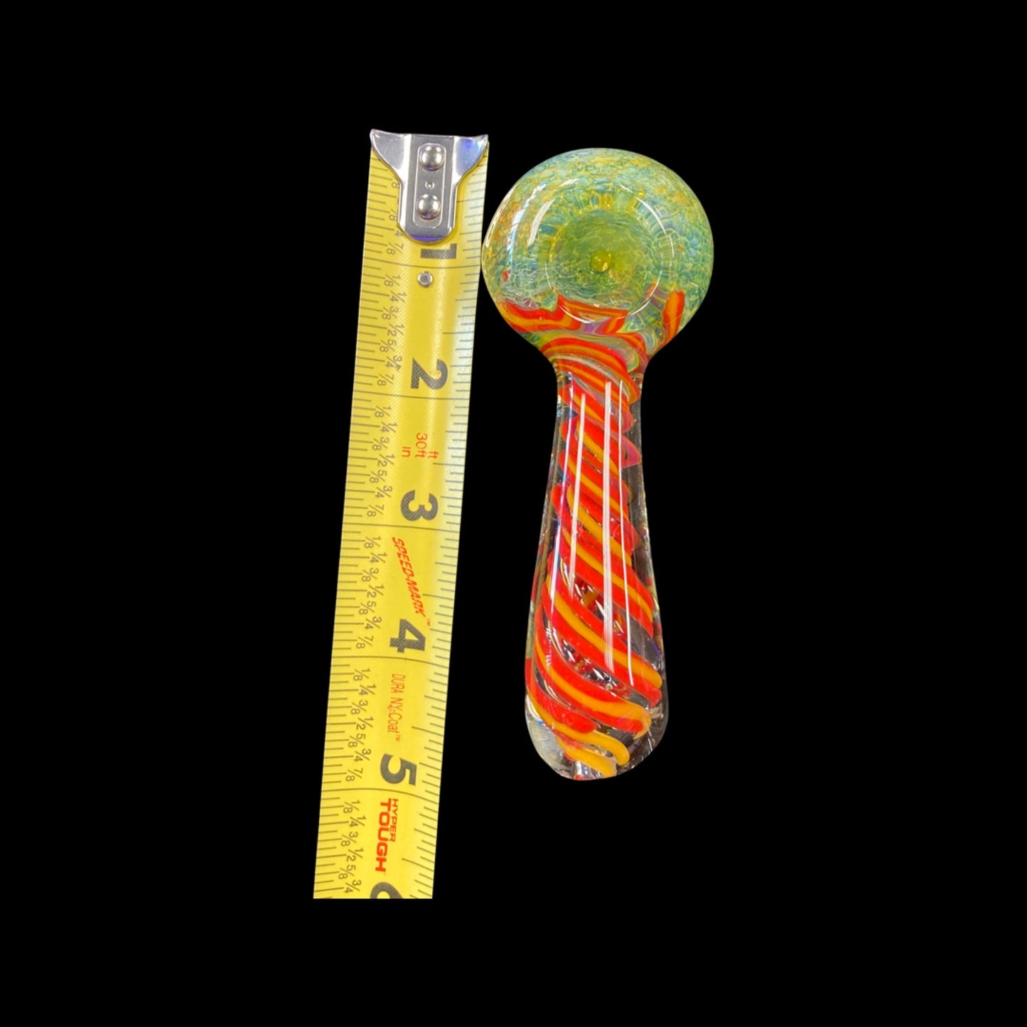5” Green Swirl Hand Pipe