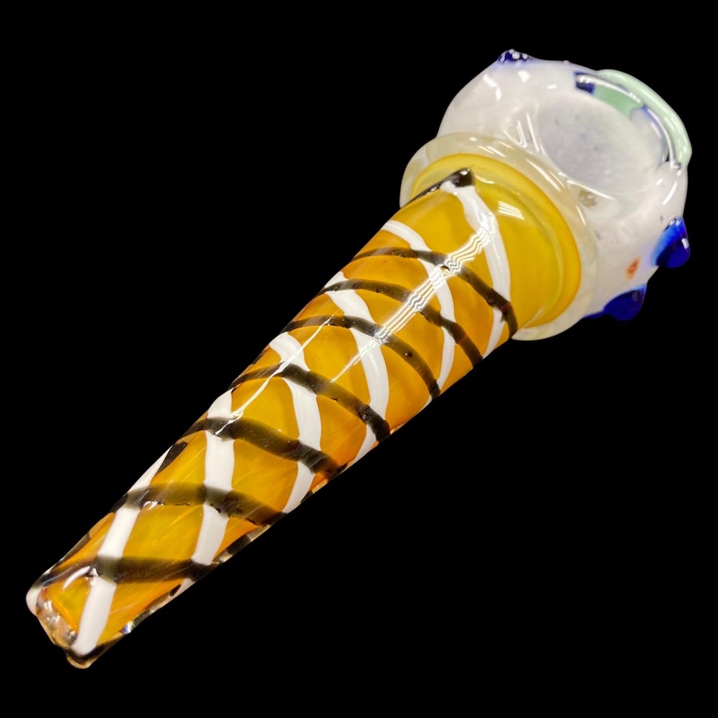 Glass Ice Cream Cone Pipe