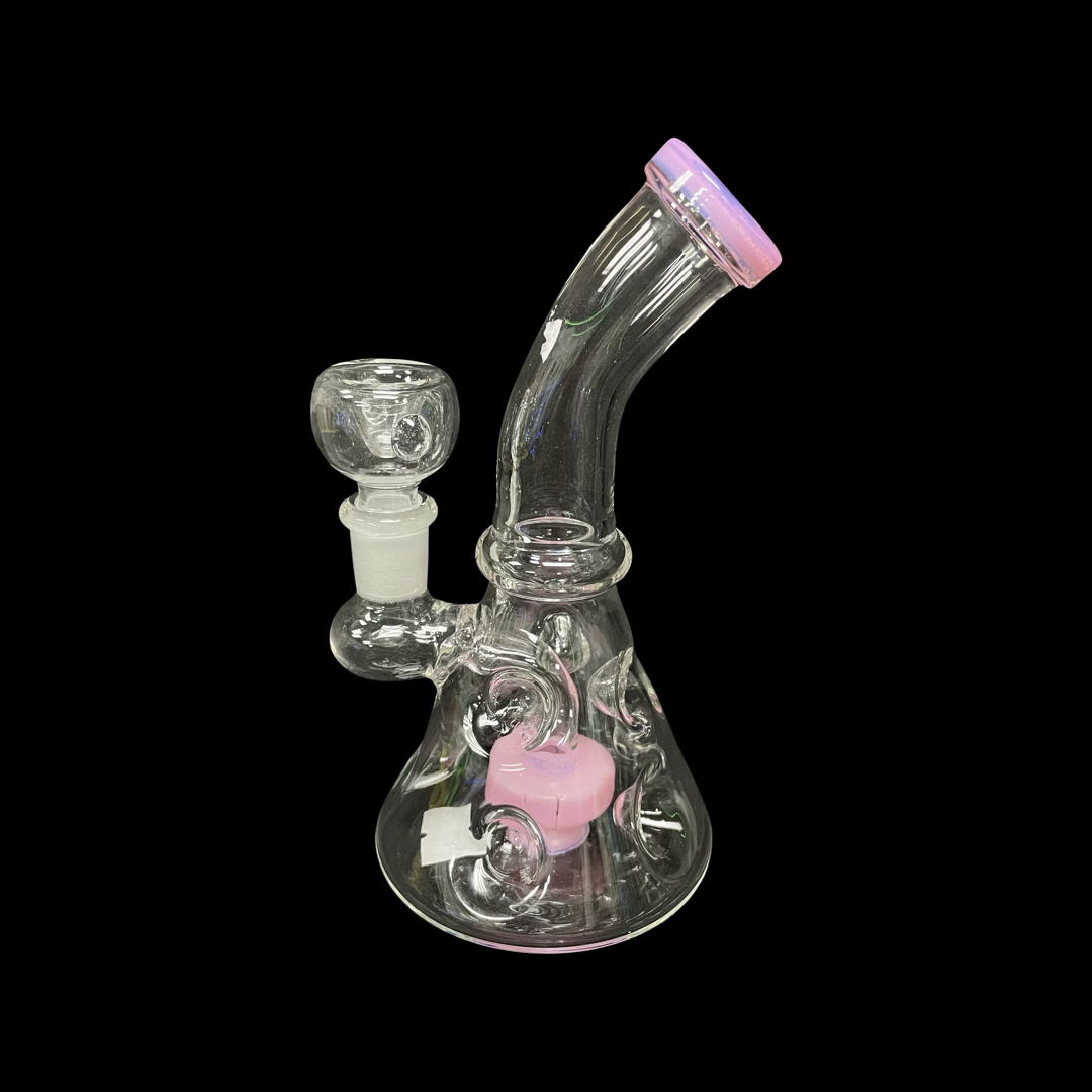 6 inch Pink Bubbler / Rig