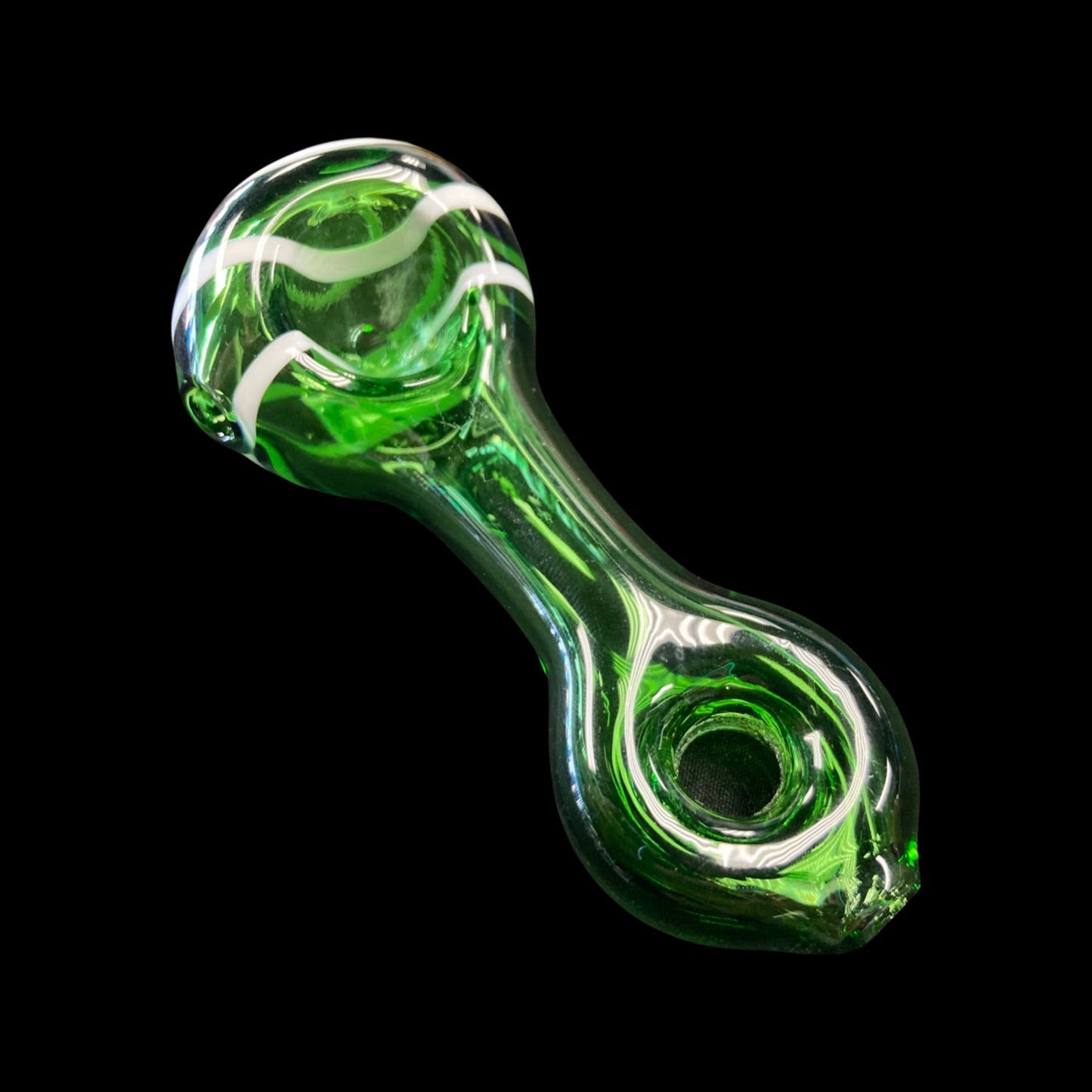 White Spiral Hand Pipe
