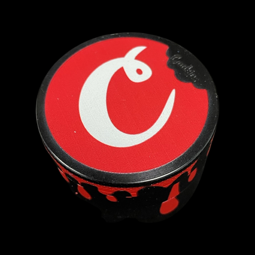 Cookies, metal herb grinder, 50 mm