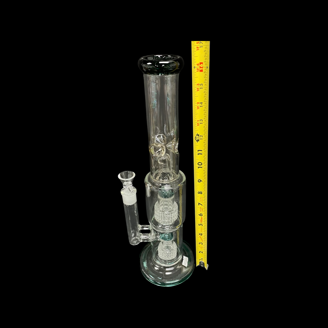 Dual matrix perk, large water pipe, bong ice catcher