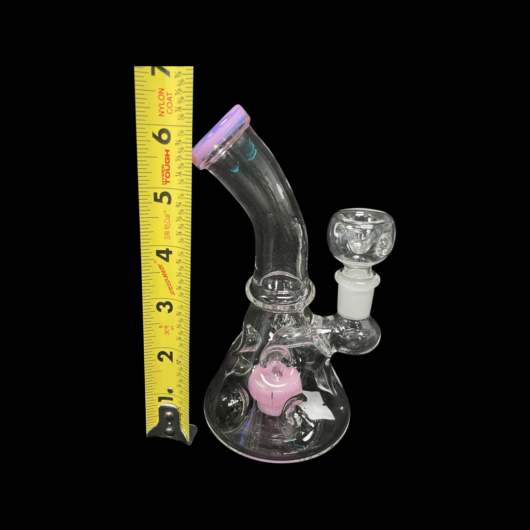 6 inch Pink Bubbler / Rig