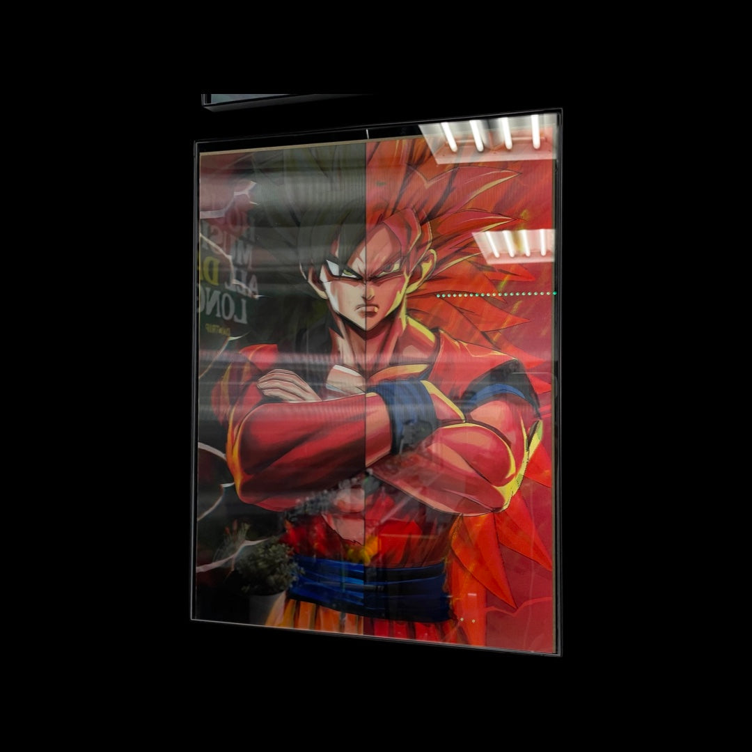 DBZ Goku holographic poster super sayain
