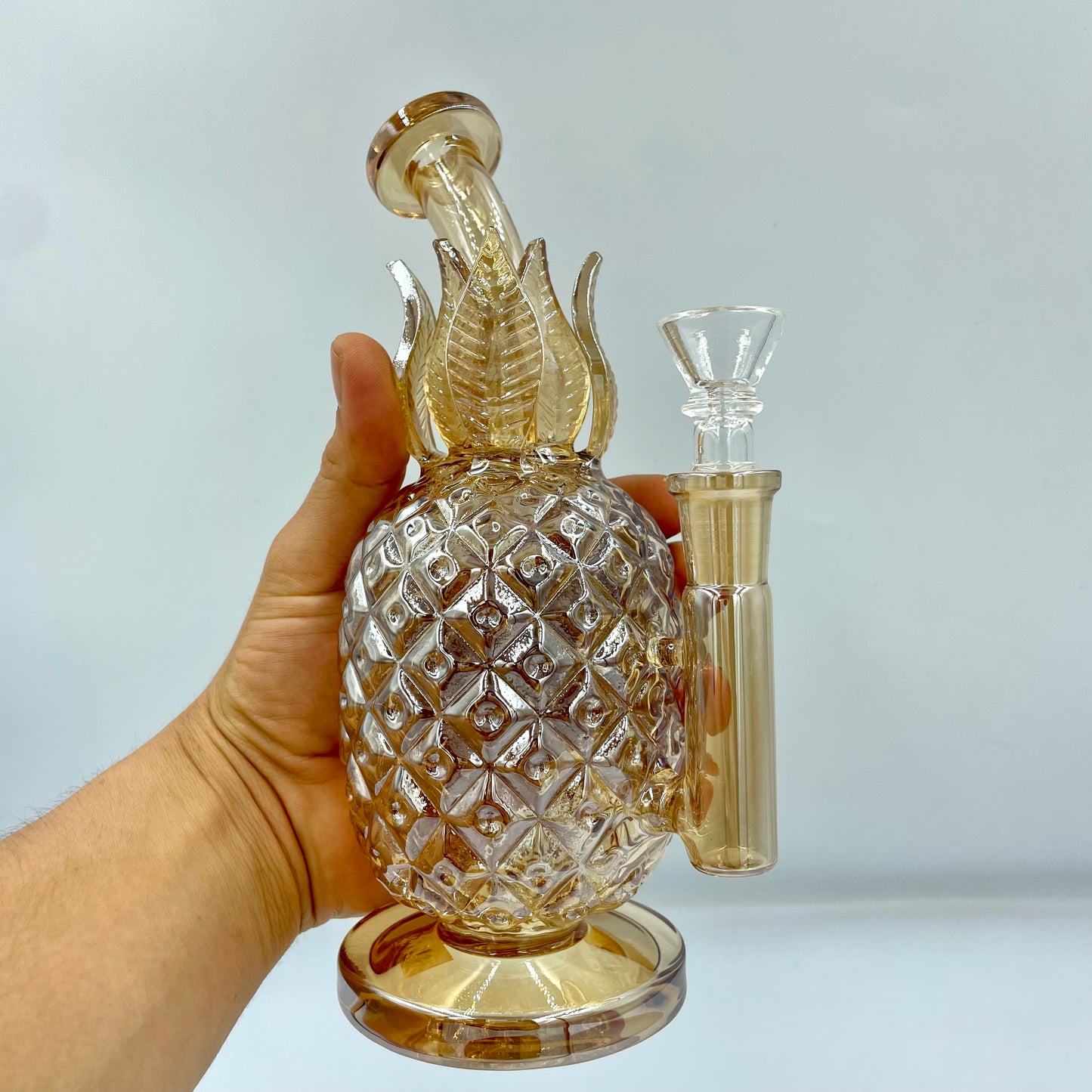 Pineapple holographic water pipe