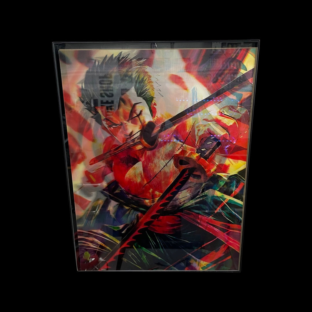 One piece holographic poster