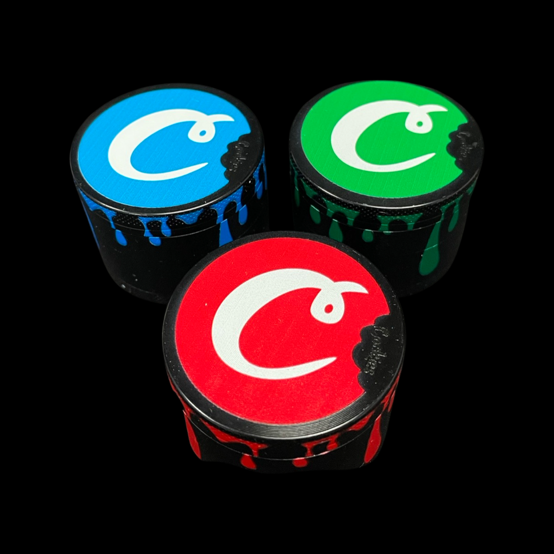 Cookies, metal herb grinder, 50 mm