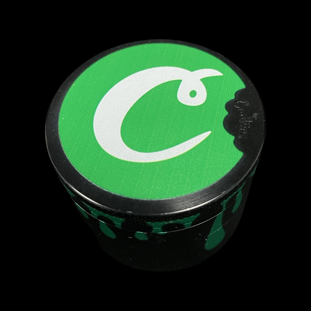 Cookies, metal herb grinder, 50 mm