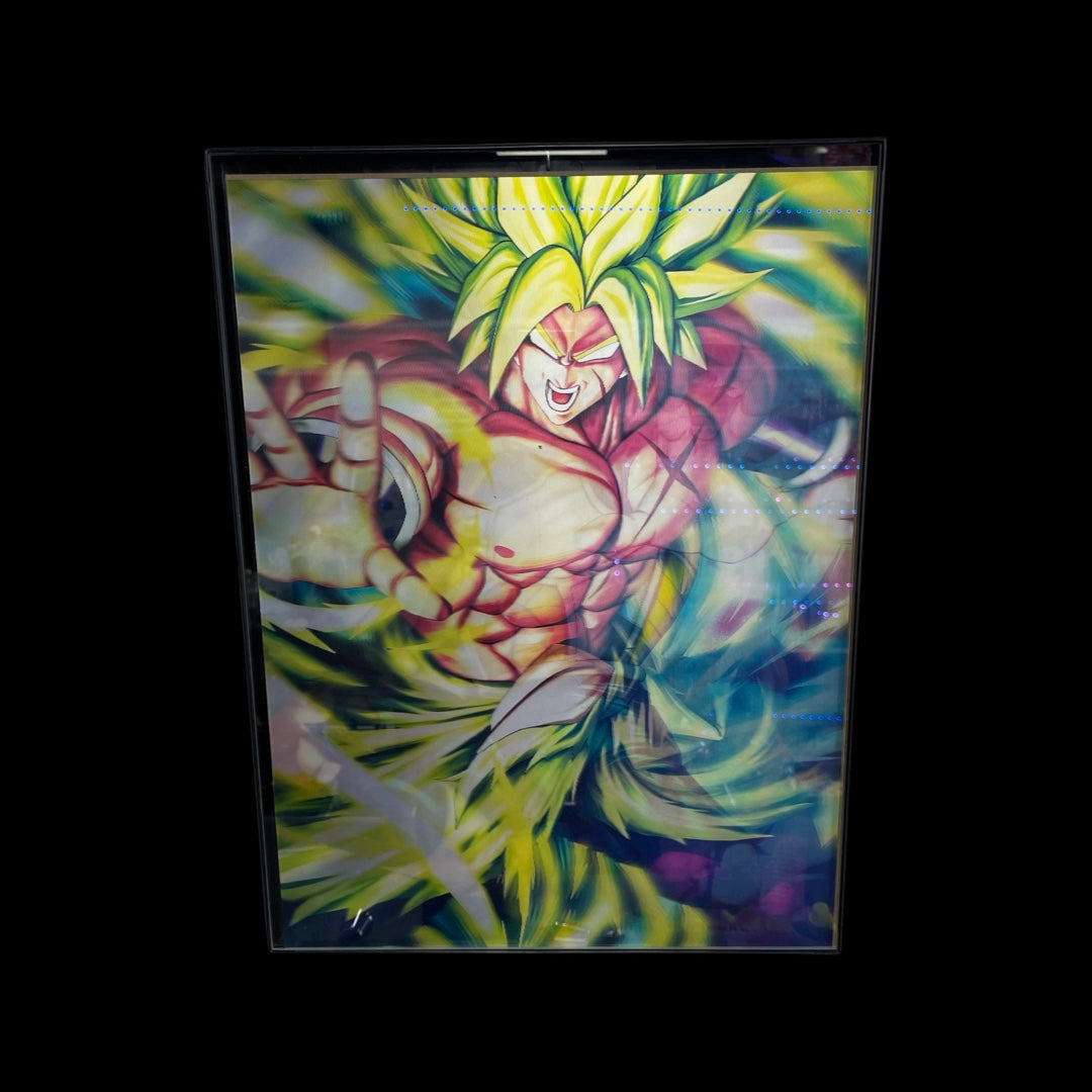 DBZ holographic poster Sayains