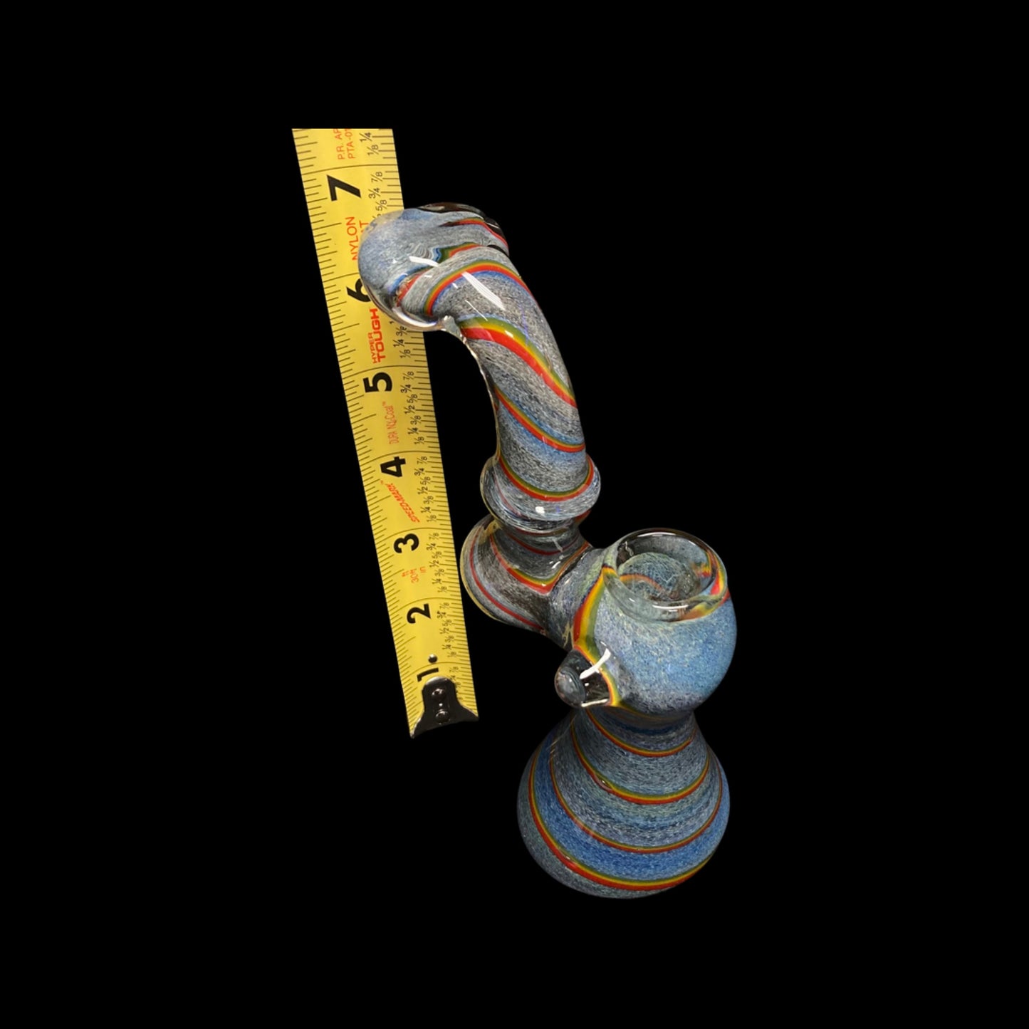 Blue Bubblers with Rasta Stripe