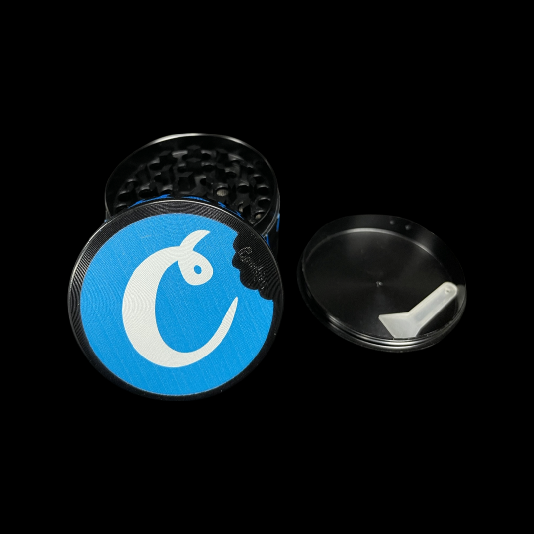 Cookies, metal herb grinder, 50 mm