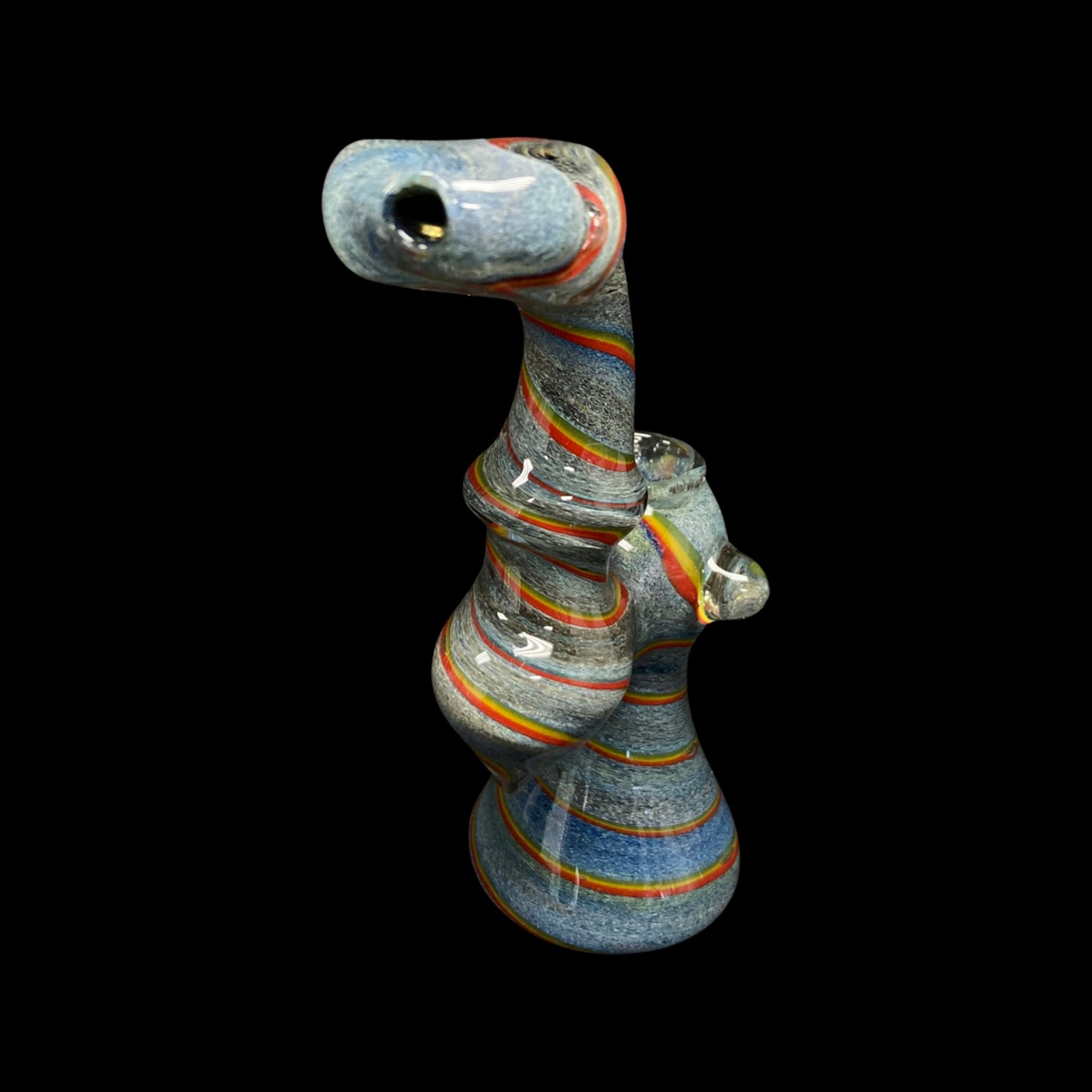 Blue Bubblers with Rasta Stripe